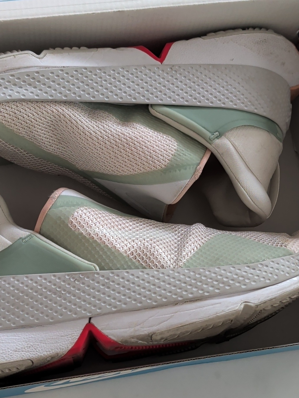 Nike Men's Go Fly Ease Hands Free Slip-On Athletic Sneakers in Mint Green